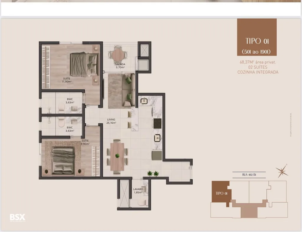 Apartamento em Morretes - Zona 3, Itapema, foto 3